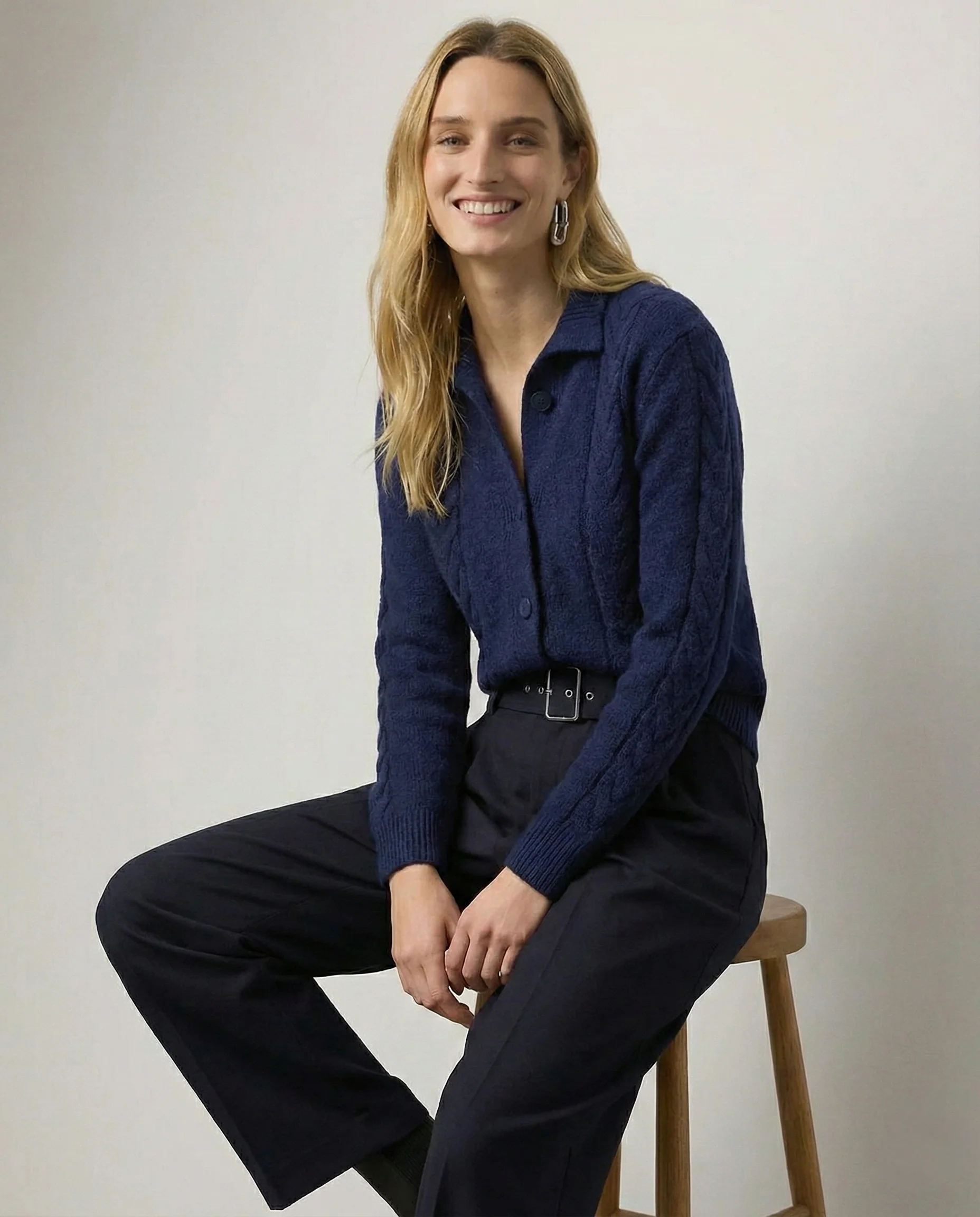Madeline Cable-Knit Cashmere Cardigan - Image 7