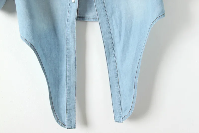 Cool Summer Denim Crop-Top - Image 13