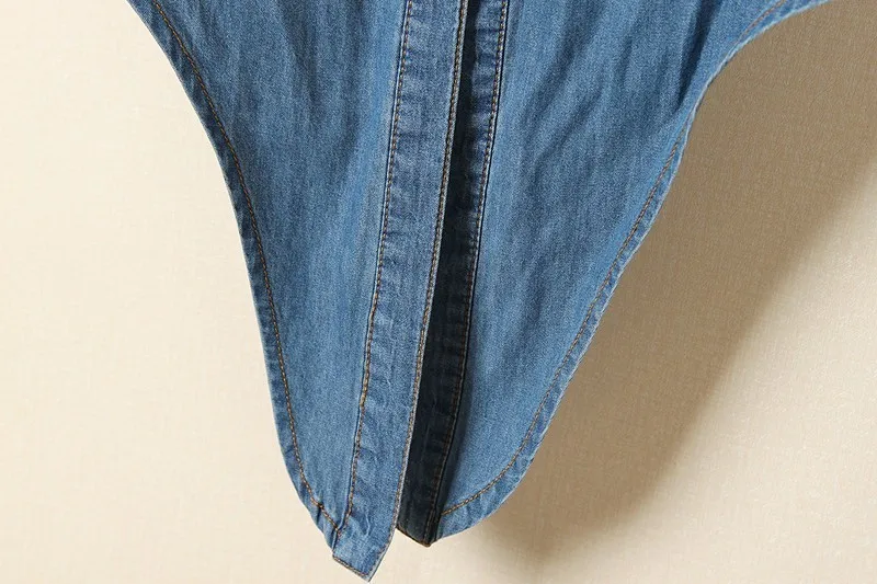 Cool Summer Denim Crop-Top - Image 23