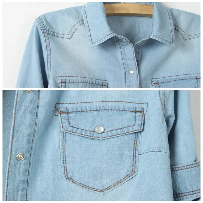 Cool Summer Denim Crop-Top - Image 3