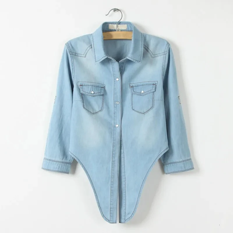 Cool Summer Denim Crop-Top - Image 4