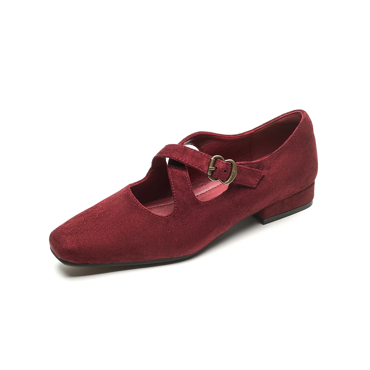 Corinne Buckled Suede Mule - Image 15