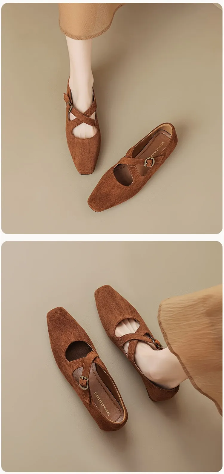 Corinne Buckled Suede Mule - Image 8