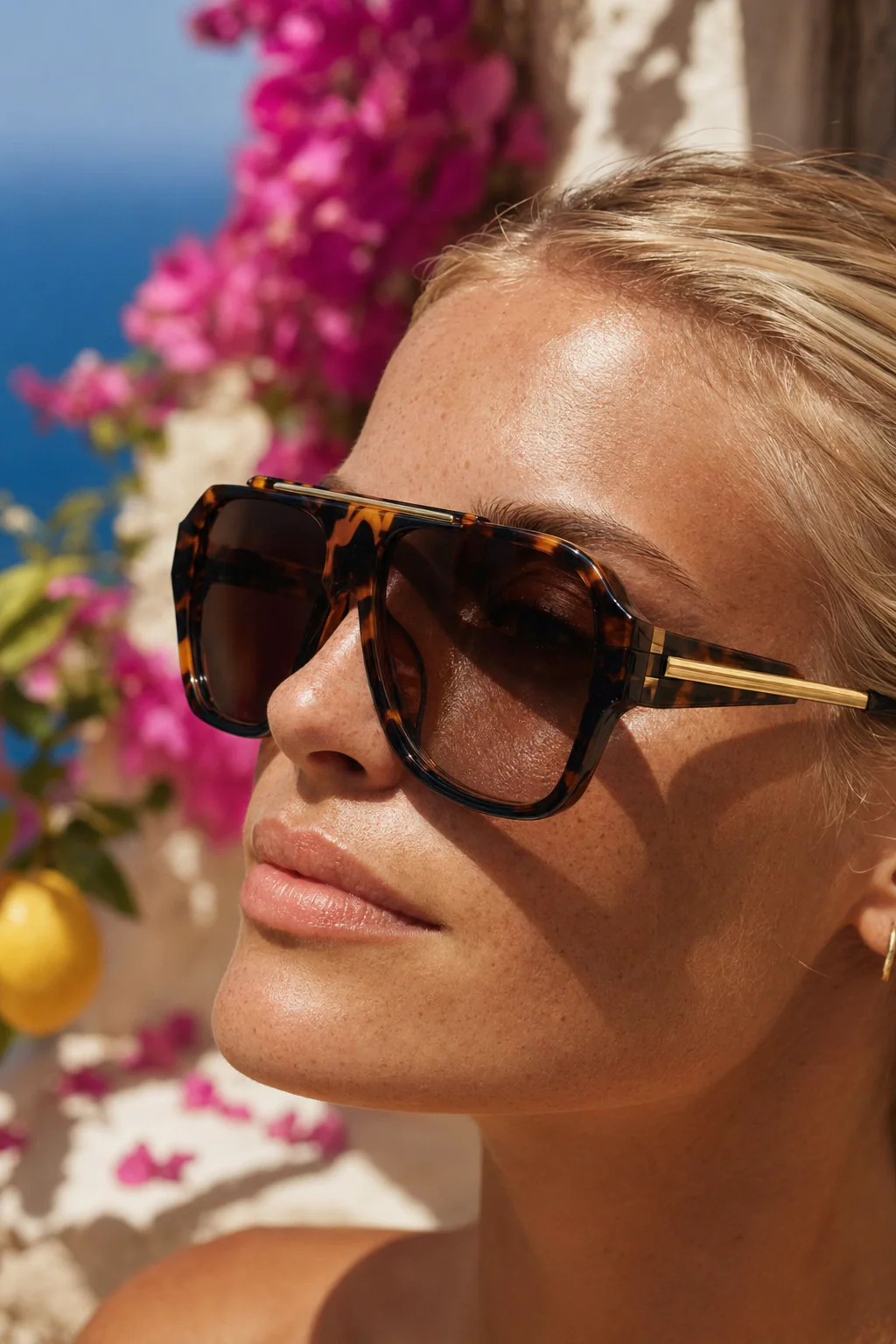 Vienna Rose Oversized Square Shades - Image 12