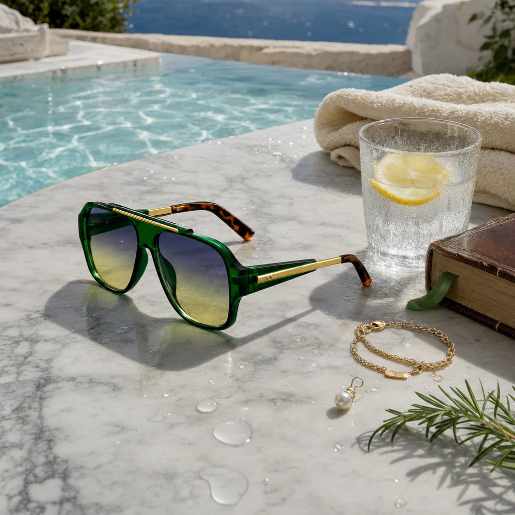 Vienna Rose Oversized Square Shades - Image 13