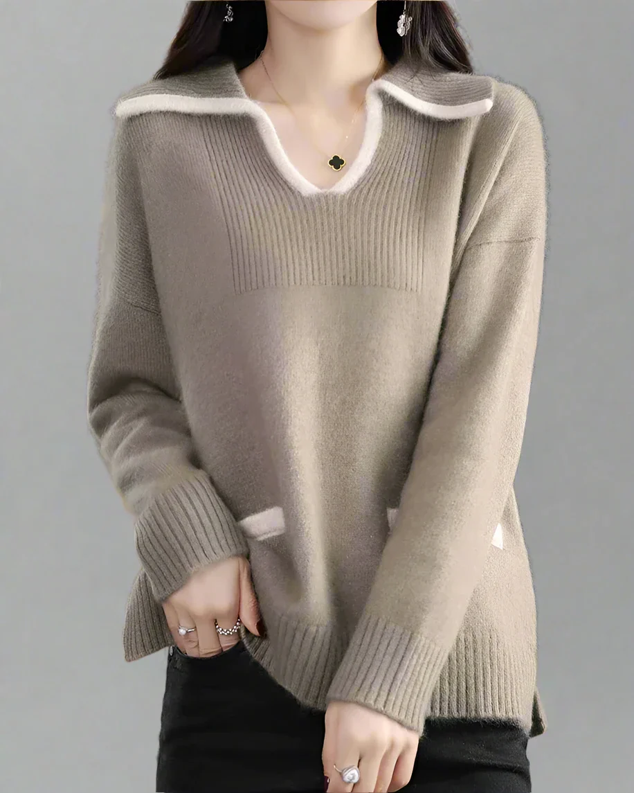 Dresden Mink Wool Sweater - Image 4