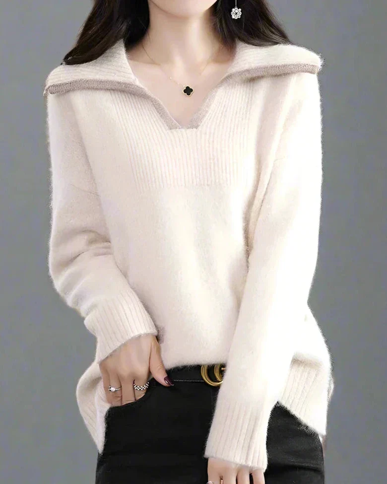 Dresden Mink Wool Sweater - Image 6
