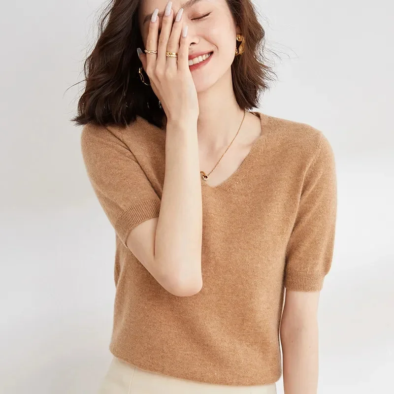 Elysian V-Neck Knit Top - Image 27