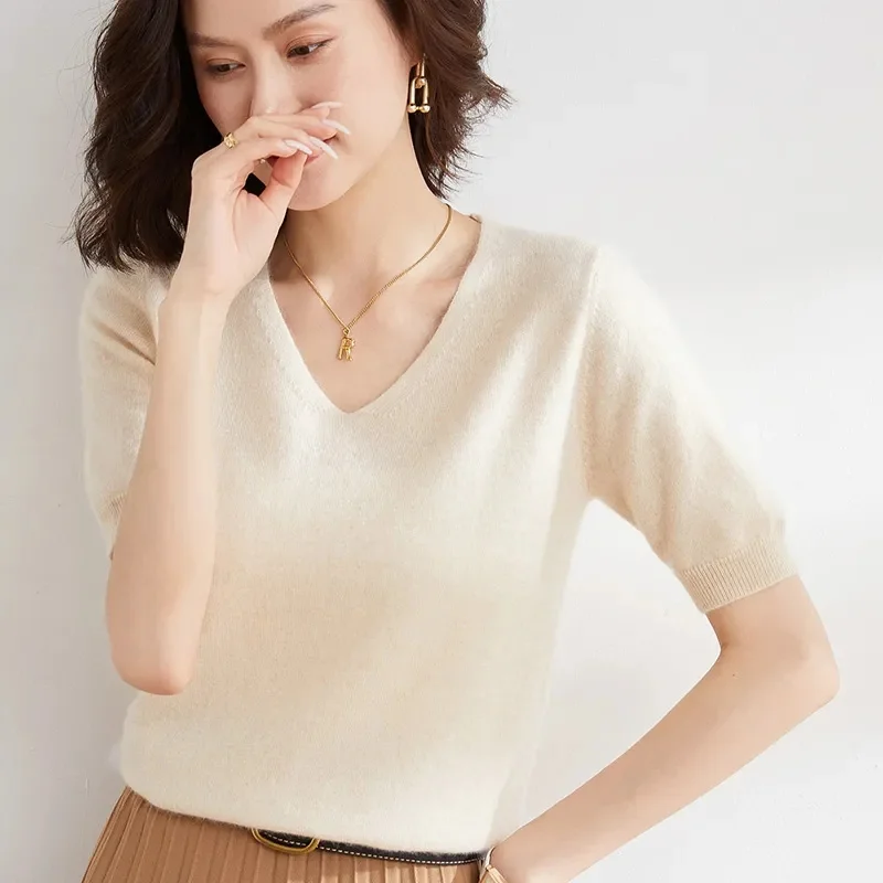 Elysian V-Neck Knit Top - Image 29