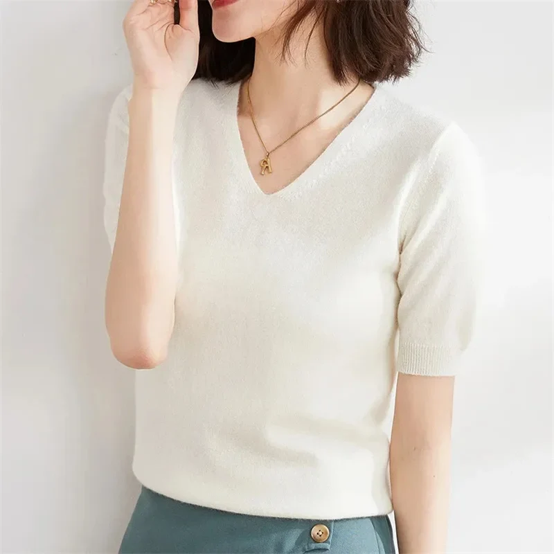 Elysian V-Neck Knit Top - Image 30
