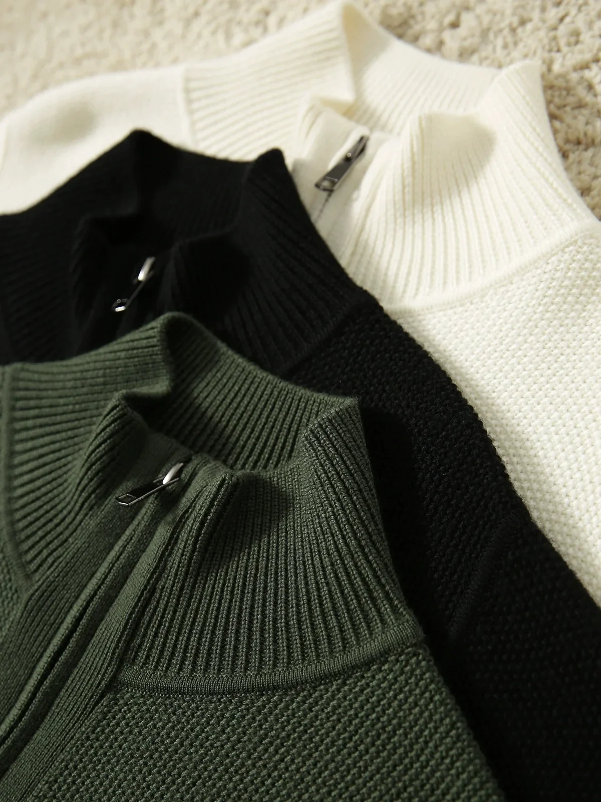 Natasha Wool Zip Cardigan - Image 29