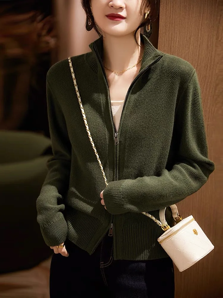 Natasha Wool Zip Cardigan - Image 33