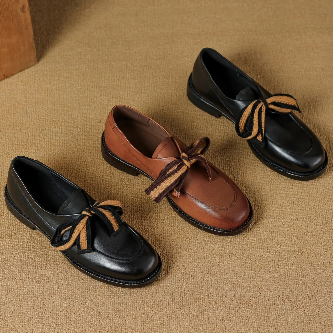 Lacceti Classic Women's Leather Loafers - Image 19