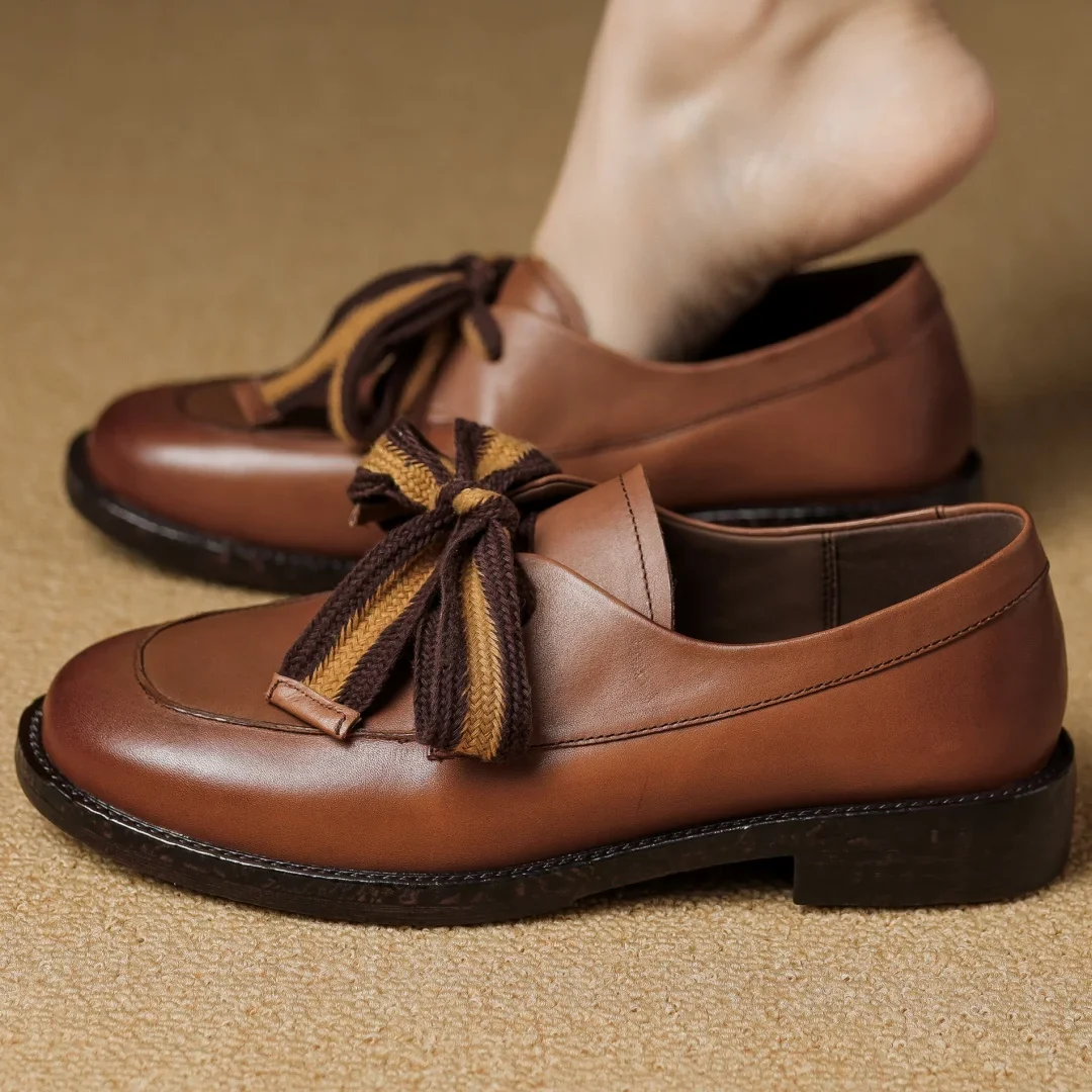 Lacceti Classic Women's Leather Loafers - Image 7