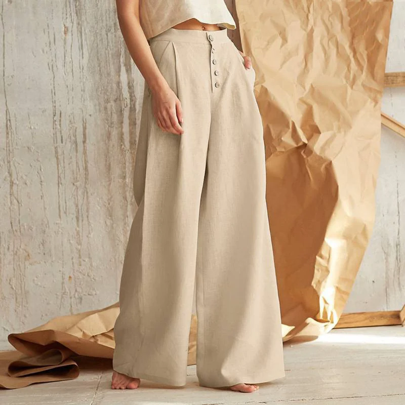 Everly Cotton Wide-Leg Pant - Image 11