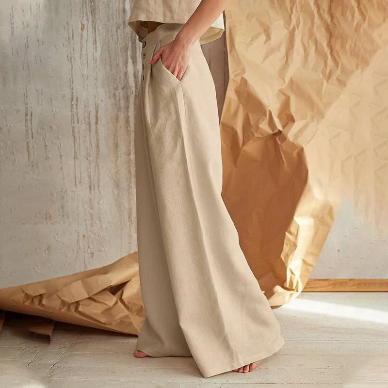 Everly Cotton Wide-Leg Pant - Image 12