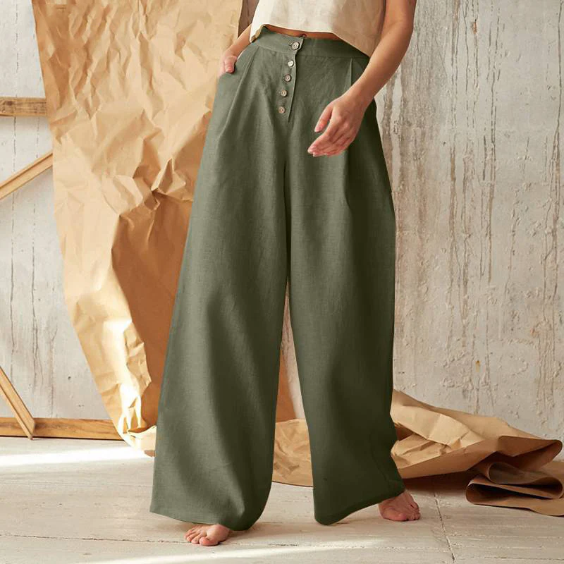 Everly Cotton Wide-Leg Pant - Image 7