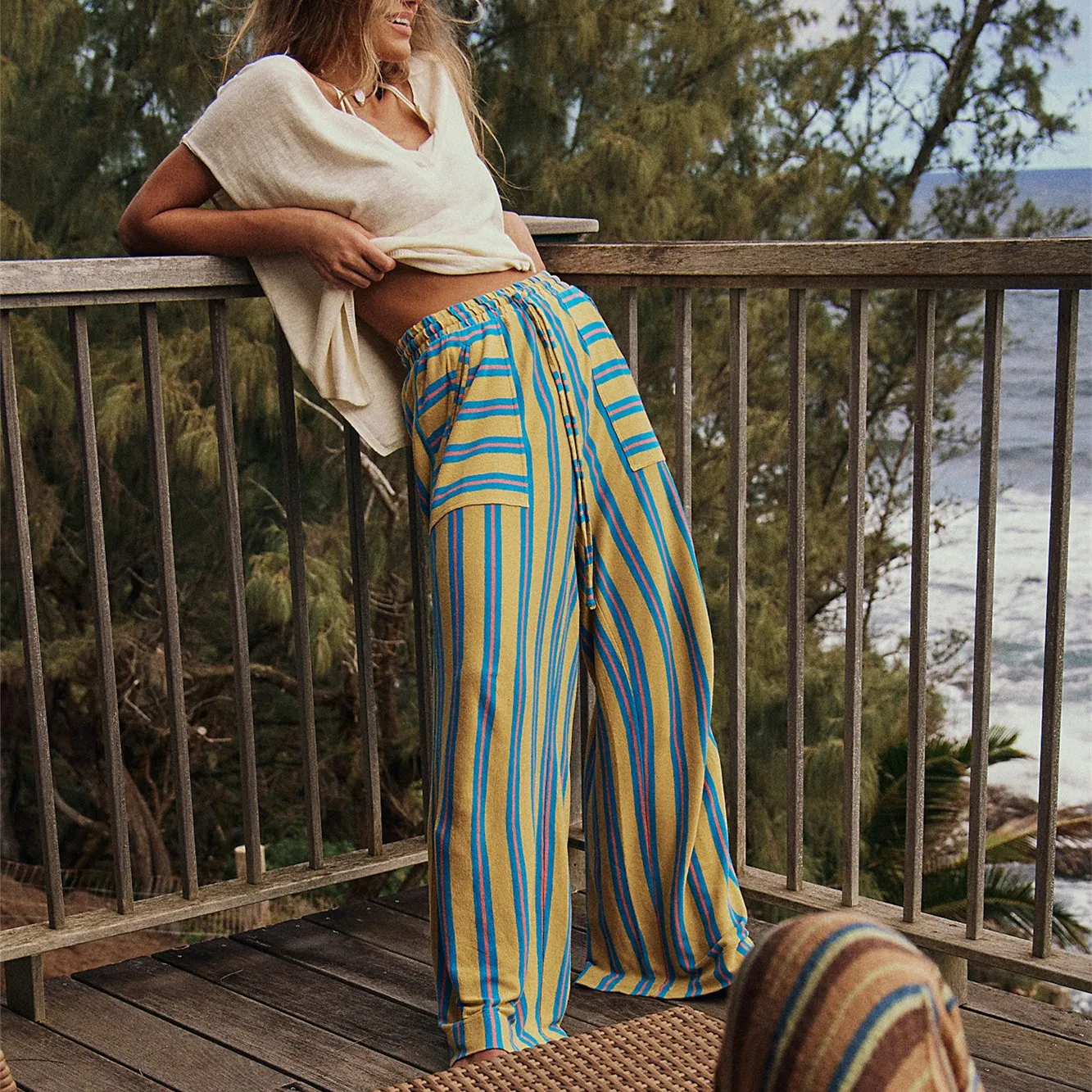 Everly Striped Lounge Pants - Image 7