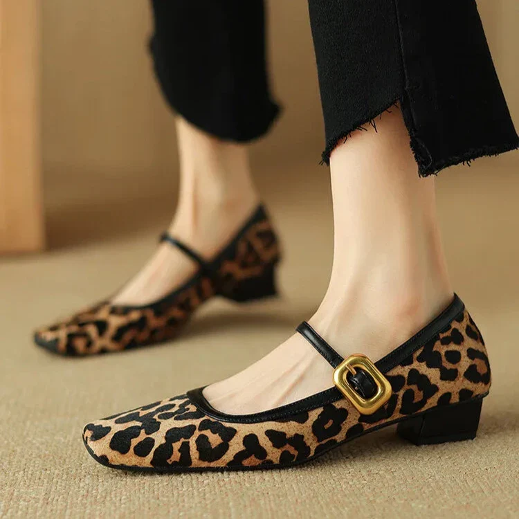 Feline Luxe Leopard Mid-Heels - Image 3