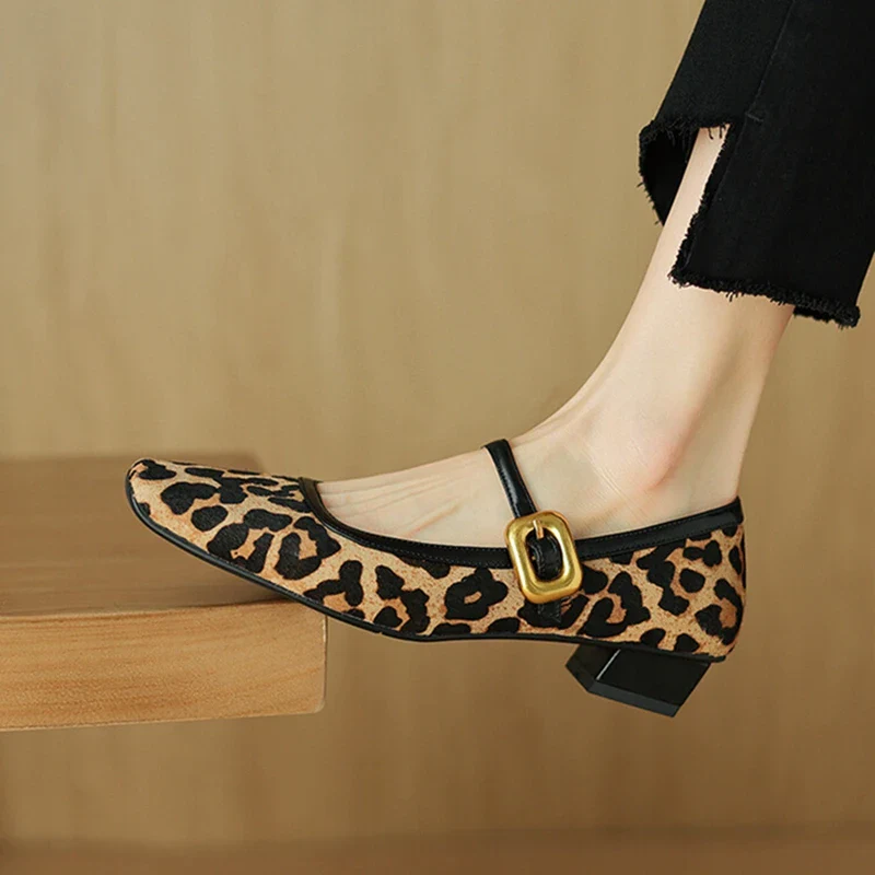 Feline Luxe Leopard Mid-Heels - Image 4