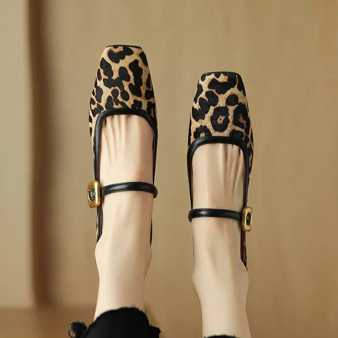 Feline Luxe Leopard Mid-Heels - Image 5