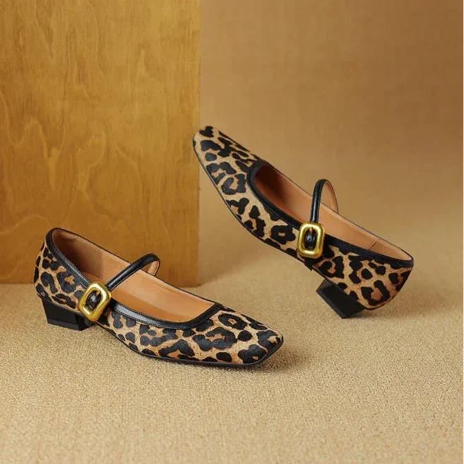 Feline Luxe Leopard Mid-Heels - Image 6