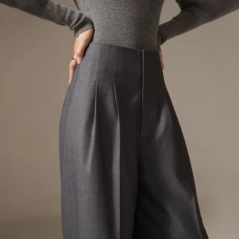Firenze Wide Leg Draped Pants - Image 3