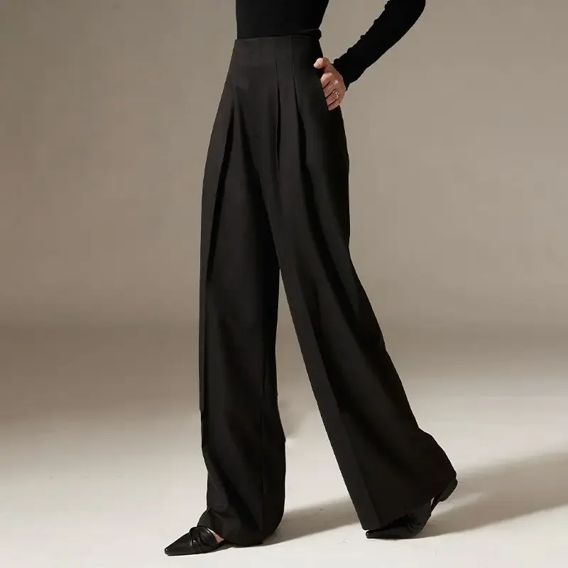 Firenze Wide Leg Draped Pants - Image 6