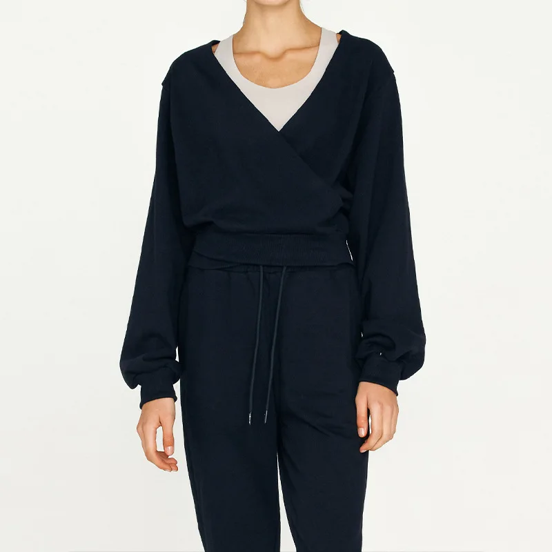 Frankie V-Neck Cotton Pullover - Image 3