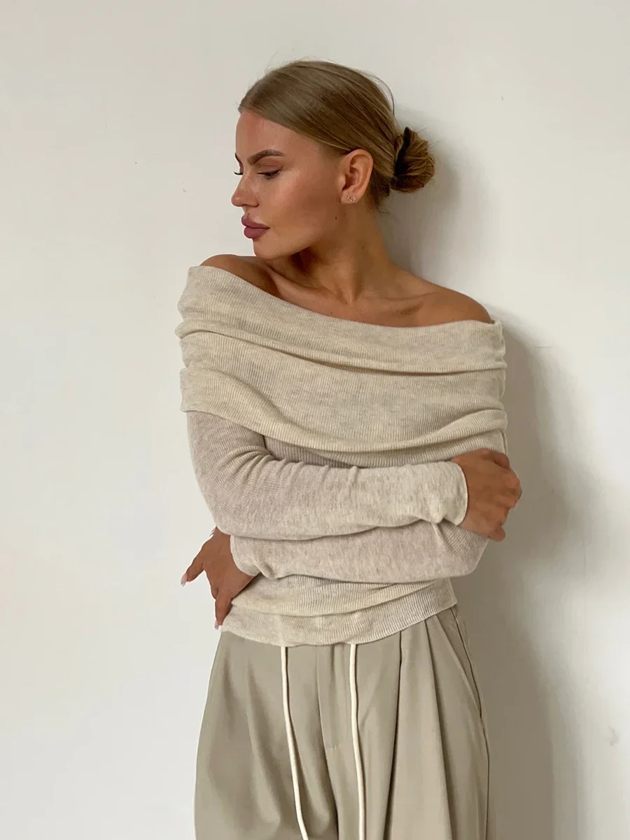 Orvieto Off-Shoulder Knit Top - Image 15