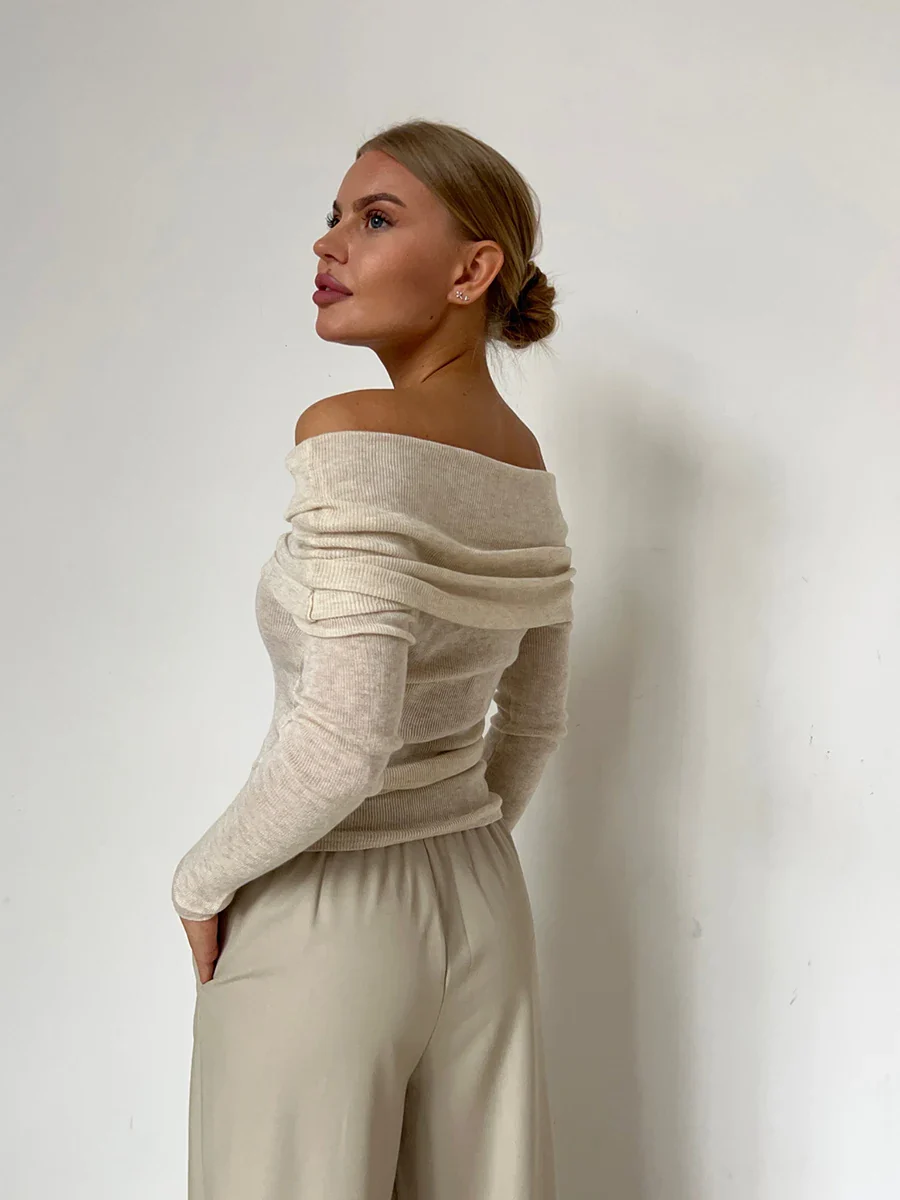 Orvieto Off-Shoulder Knit Top - Image 18