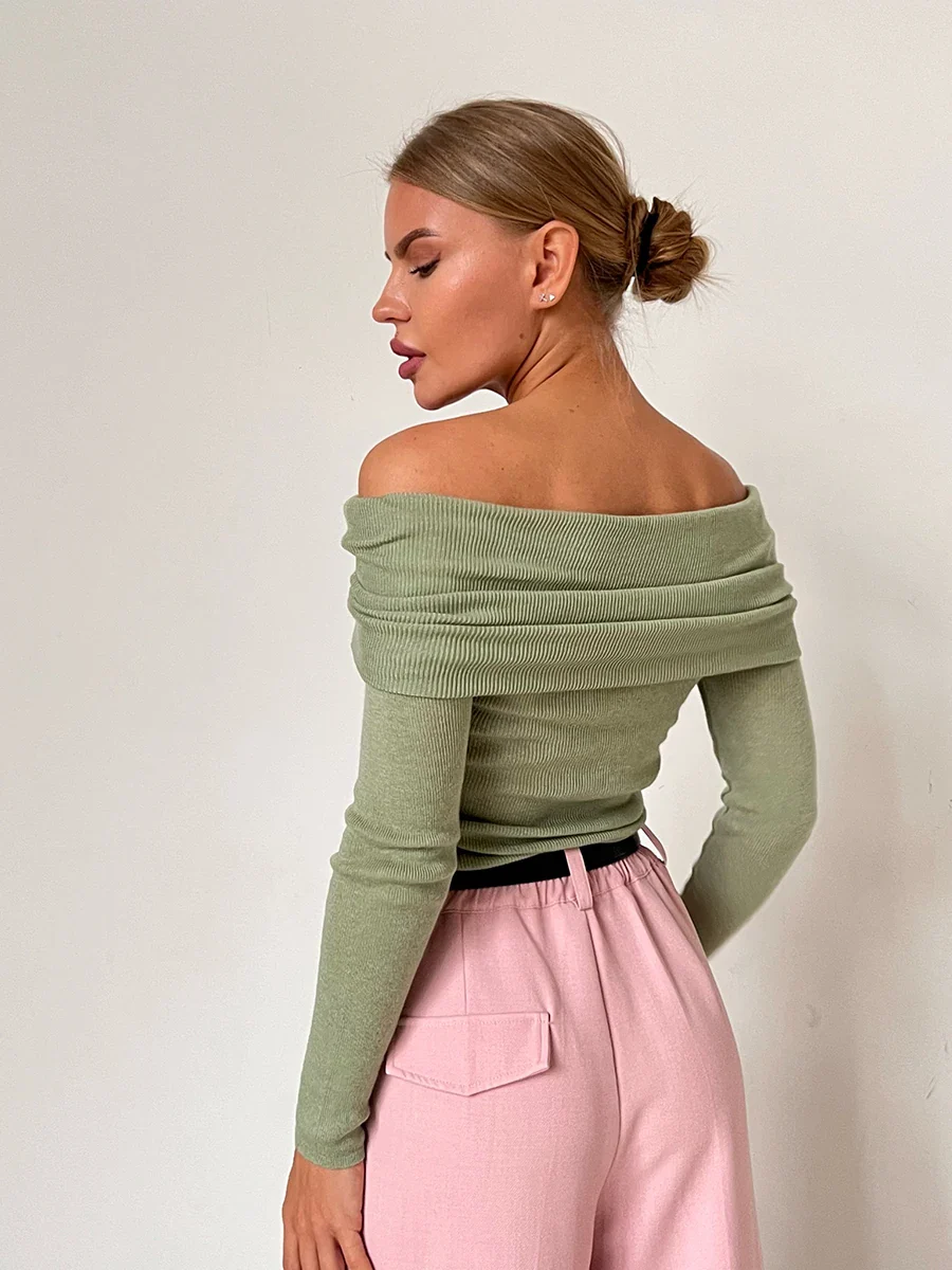 Orvieto Off-Shoulder Knit Top - Image 25