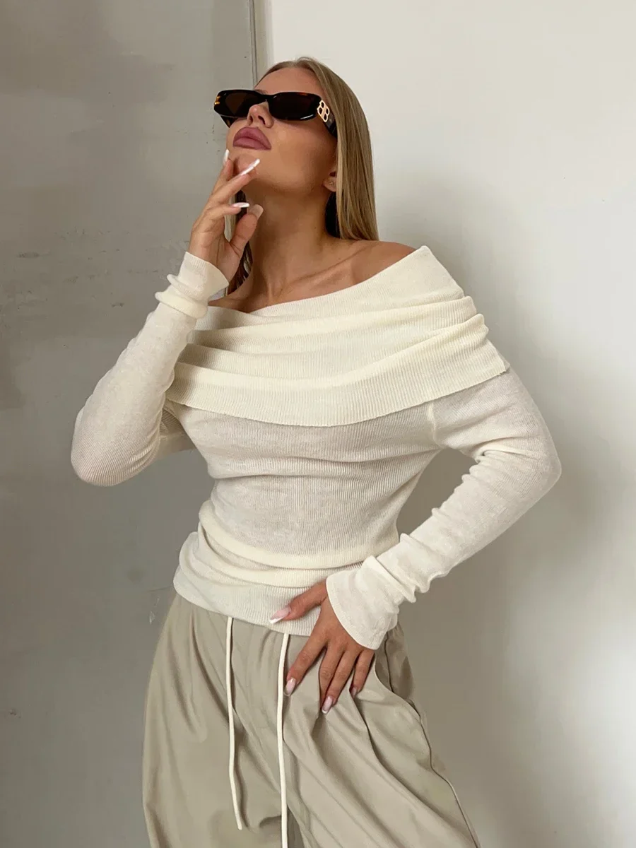 Orvieto Off-Shoulder Knit Top - Image 3
