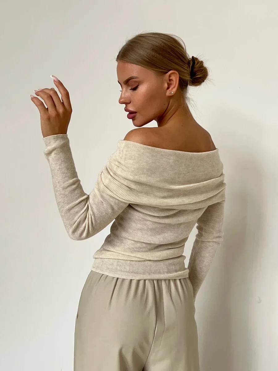 Orvieto Off-Shoulder Knit Top - Image 4