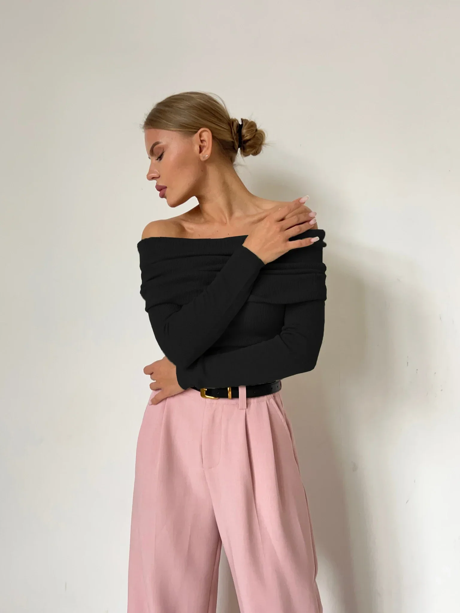 Orvieto Off-Shoulder Knit Top - Image 5