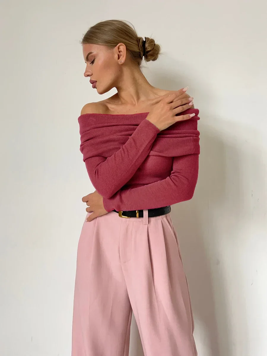Orvieto Off-Shoulder Knit Top - Image 6