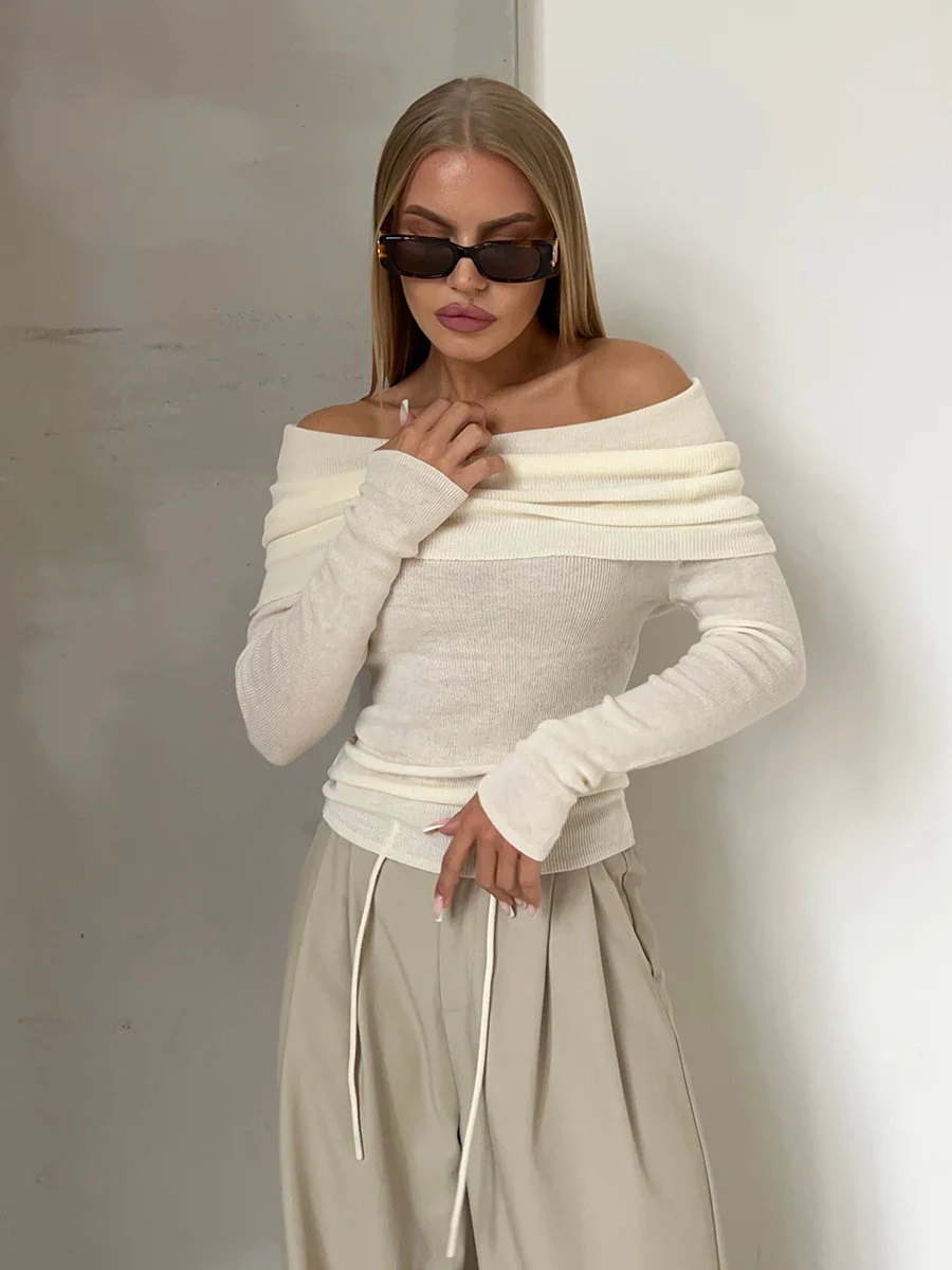 Orvieto Off-Shoulder Knit Top - Image 9
