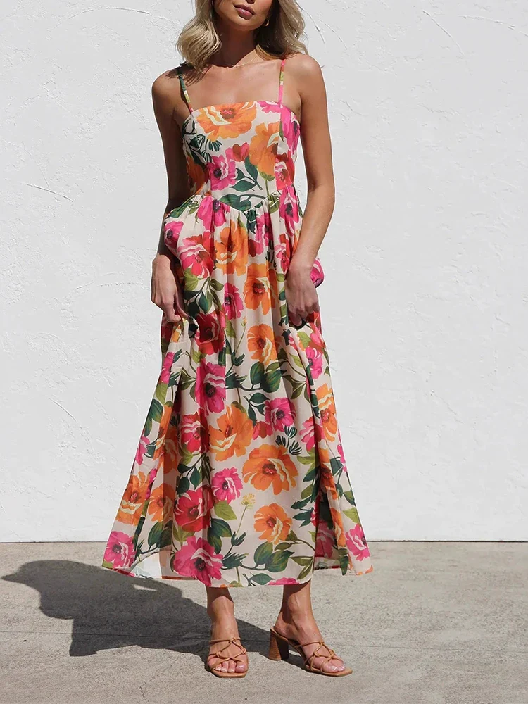 Isadora Women’s Floral Backless Slip Maxi Dress - Image 5