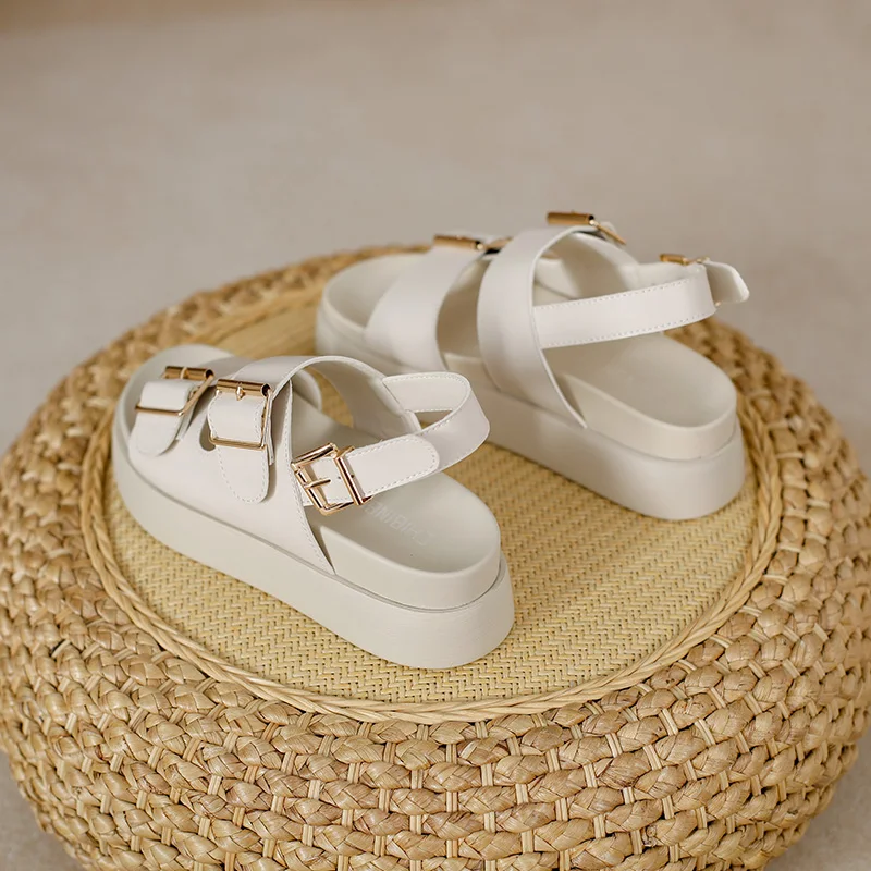 Italian Leather Platform Sandal - Image 19