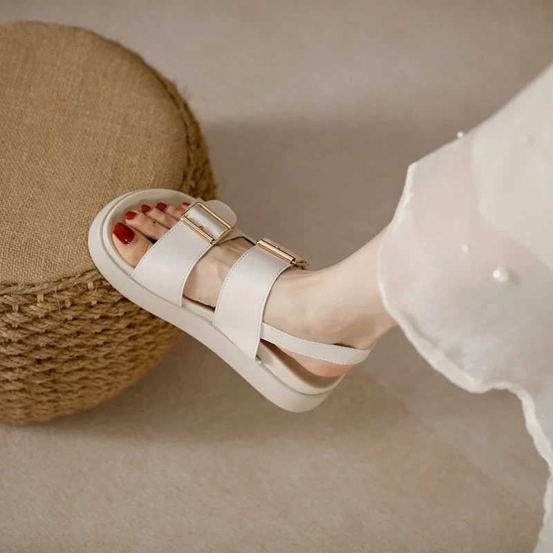 Italian Leather Platform Sandal - Image 27