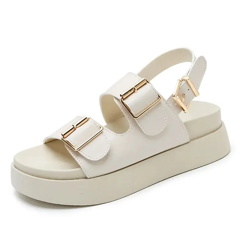 Italian Leather Platform Sandal - Image 34
