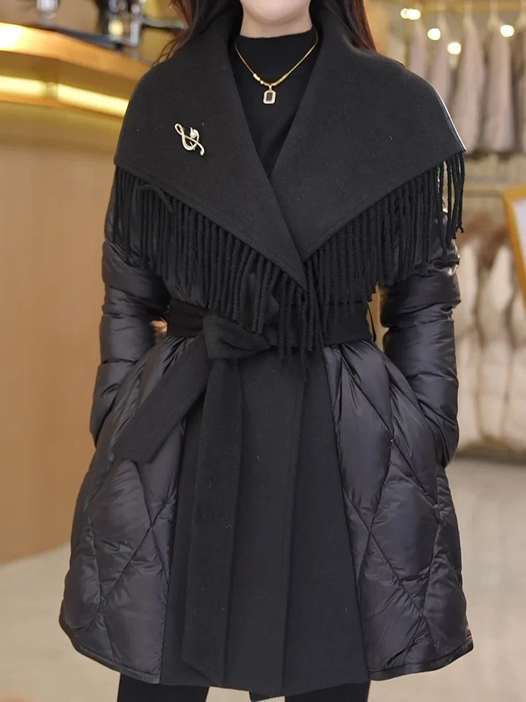 Juliette Fringe Down Coat - Image 5