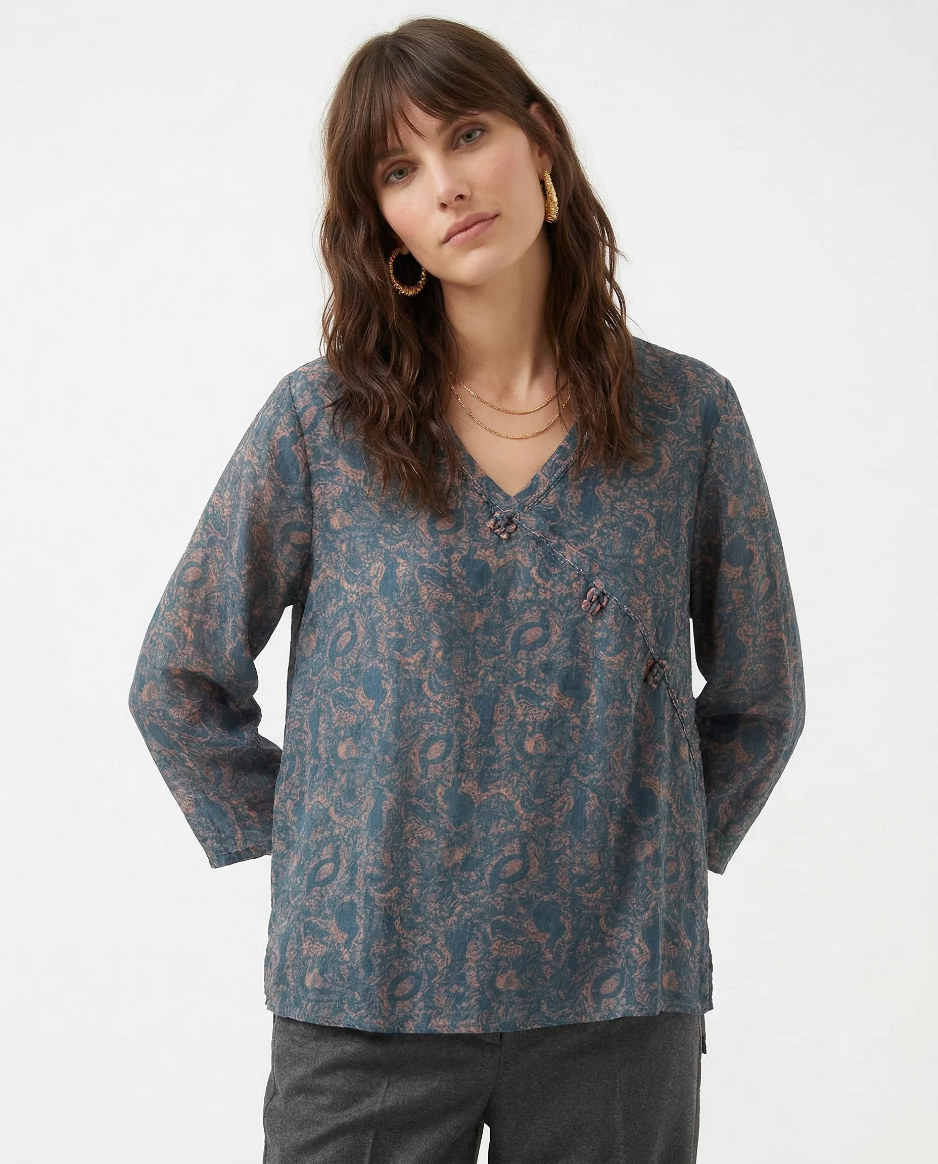 Kaien Crosswrap Blouse - Image 3