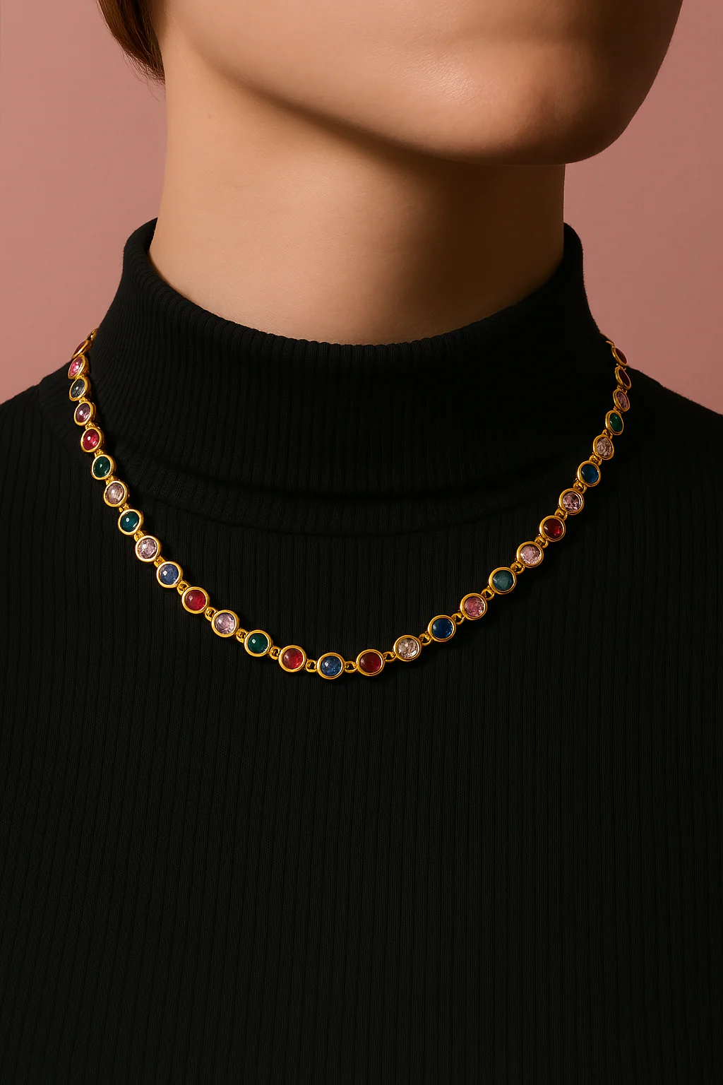 La Perla Di Luce 18k Gold Plated Gemstone Set - Image 3