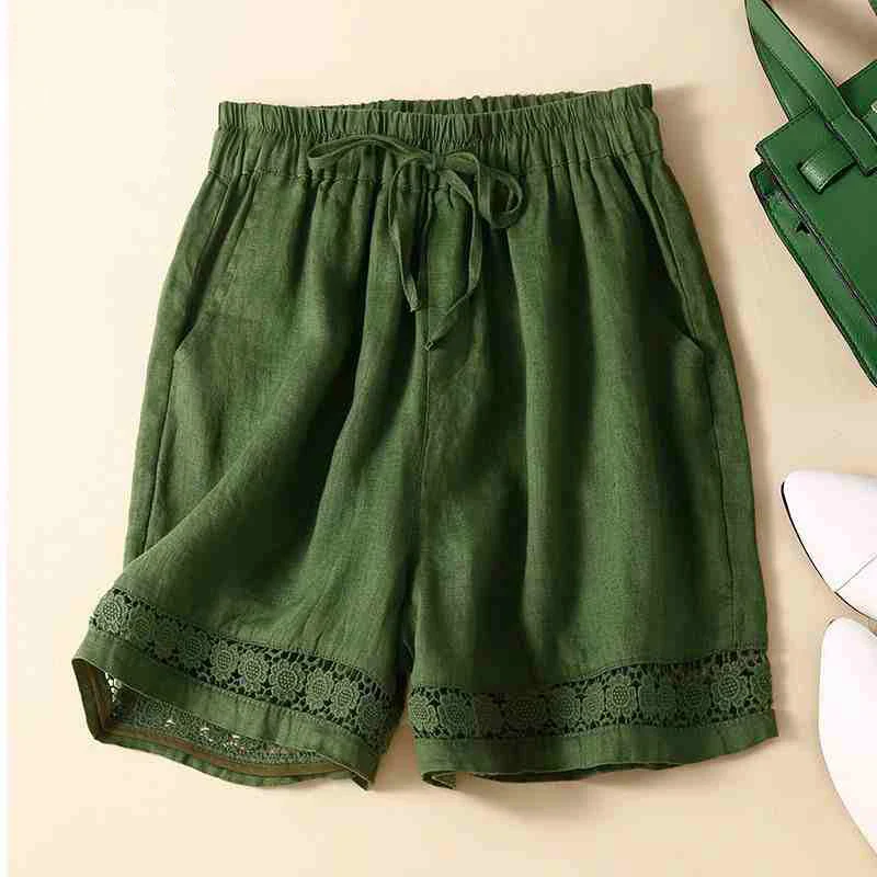 Lenora Embroidered Linen Shorts - Image 2