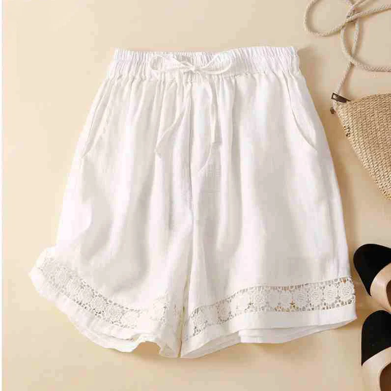 Lenora Embroidered Linen Shorts - Image 5