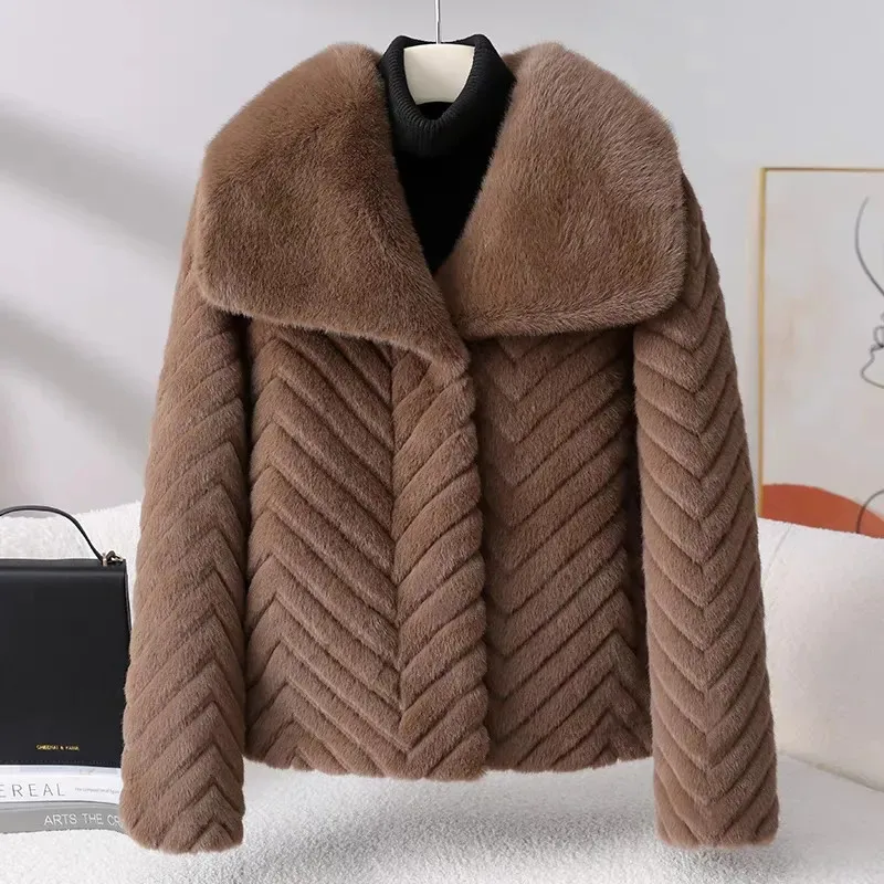 Liana Faux Mink Jacket - Image 3