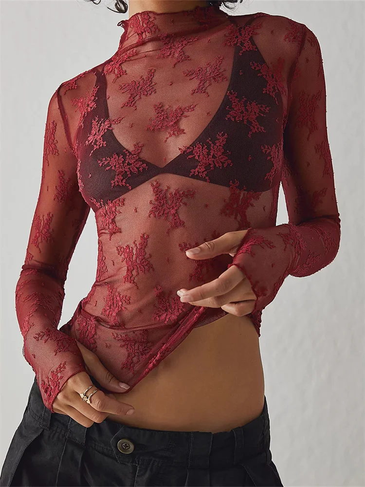 Liana Lace Transparent Top - Image 11