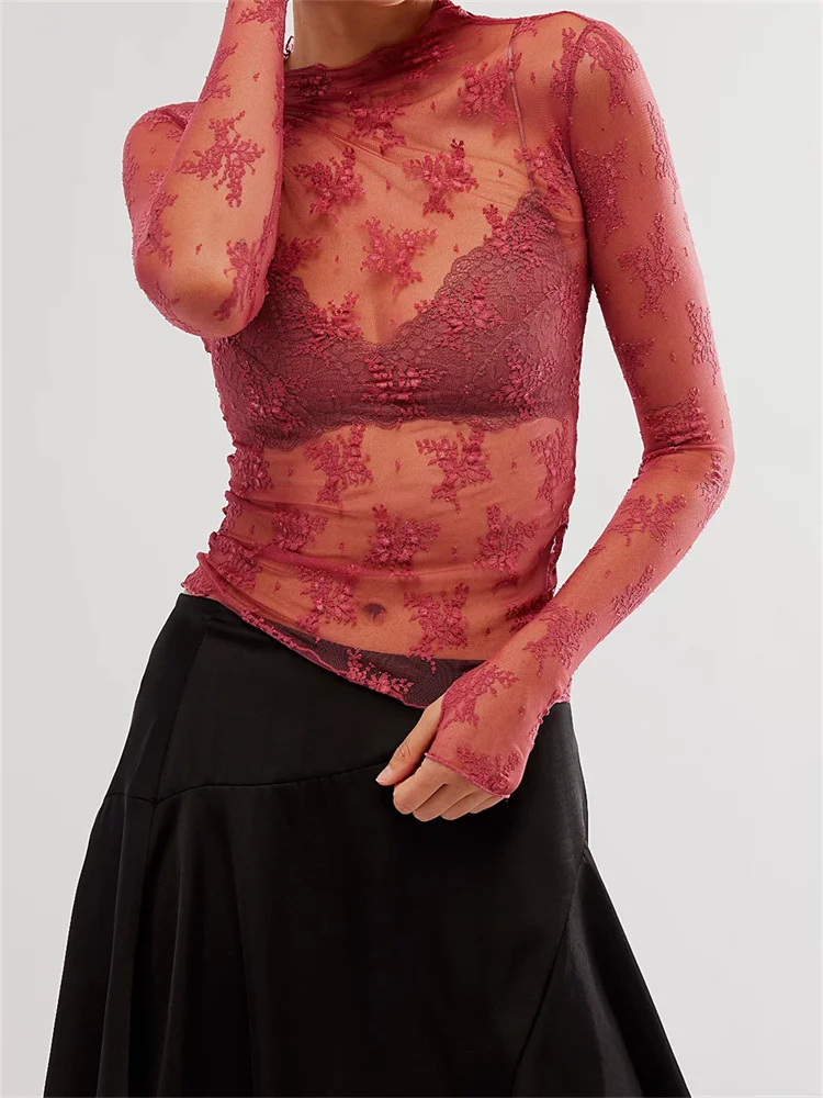 Liana Lace Transparent Top - Image 12
