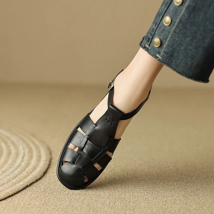 Liora Italian Leather Sandals - Image 12